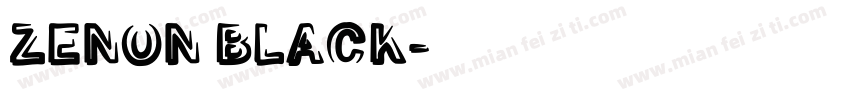 ZENON BLACK字体转换
